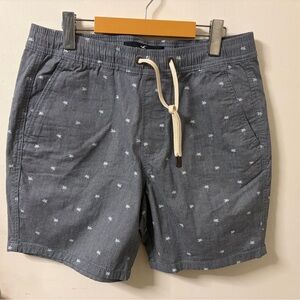 Hollister Blue Patterned Jogger Shorts